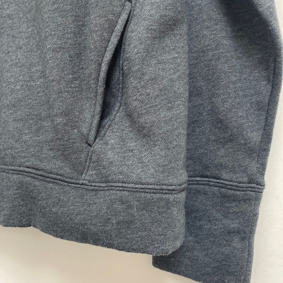 Under Armour Cowl Funnel Neck Grey Front Pocket Fleece Sweater Size Small - Picture 5 of 12